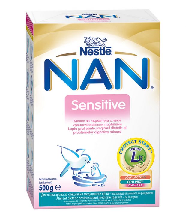 Nan-Sensitive,-Formulă-lapte-praf-parțial-delactozat,-+0-luni,-500-g,-Nestle